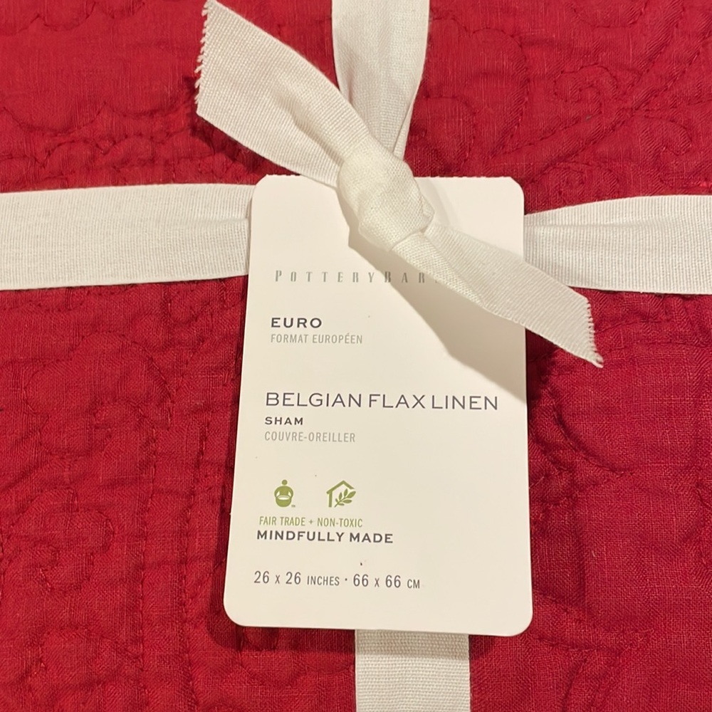 COPY - Pottery Barn Belgian Flax Linen Sham, NWOT
